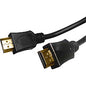 Compucessory HDMI A/V Cable 6 ft HDMI A/V Cable for Desktop Computer, Monitor, TV, Audio/Video Device, Notebook - First End: 1 x HDMI Digital Audio/Video - Male - Second End: 1 x HDMI Digital Audio/Video - Male - Black - 1 Each (11160)