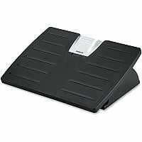 Fellowes Office Suites(TM) Adjustable Footrest 30&deg; Tilt - Black, Silver - 1 Each (8032201)