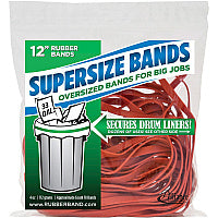 Alliance Rubber SuperSize Bands Size: Large - 12" Length x 0.3" Width - Reusable, Heavy Duty, Environmentally Friendly, Elastic, Strong, Stretchable - Latex - Red - 18 / Pack (08994)
