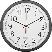 AbilityOne 6645016238824 SKILCRAFT Quartz Wall Clock, 16.5" Overall Diameter, Black Case, 1 AA Analog - Quartz - White Main Dial - Black/Plastic Case (sold separately)