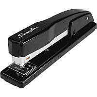 Swingline Commercial Desk Stapler Staples Upto 20 Sheet of 20lb Paper - Holds Upto 210 Staple - Full Strip - Staple Size: 0.25" - Black - Metal - 1 Each (44401)