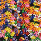Creativity Street Upper Case Letter Beads Art Project, Fun and Learning, Jewelry - 288 Piece(s) - Assorted - 288 / Pack (3253)