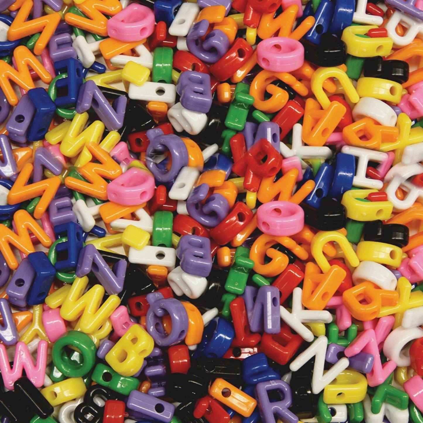 Creativity Street Upper Case Letter Beads Art Project, Fun and Learning, Jewelry - 288 Piece(s) - Assorted - 288 / Pack (3253)