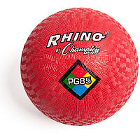 Champion Sports Playground Ball 8.50" - Nylon - Red - 1 Each (PG85RD)