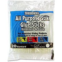 SureBonder 4" All Purpose Glue Sticks Clear - 20 / Pack (DT20)