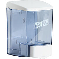 Genuine Joe 30 oz Soap Dispenser Manual - 30 fl oz Capacity - See-through Tank, Water Resistant, Soft Push - 1 Each (GJO29425)