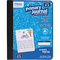 Mead K-2 Classroom Primary Journal 100 Sheets - 7 1/2" x 9 4/5" Sheet Size - Assorted Cover - 1 Each (09554)