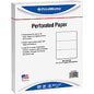 PrintWorks Professional Pre-Perforated Paper for Invoices, Statements, Gift Certificates & More Letter - 8 1/2" x 11" - 20 lb Basis Weight - Sustainable Forestry Initiative (SFI) - Perforated - White - 500 / Ream (04120)