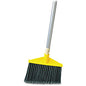Rubbermaid Commercial Aluminum Handle Angle Broom Polypropylene Bristle - 56" Handle Length x 1" Handle Diameter - Aluminum Handle - Gray - 1 Each (638500GRA)