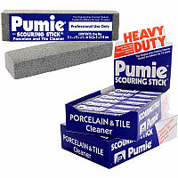 U.S. Pumice US Pumice Co. Heavy Duty Pumie Scouring Stick For Multipurpose - Recommended For: Mineral Deposit Remover, Stain Remover, Scale Remover, Baked-on Food Remover, Grease Remover, Carbon Remover, Grime Remover, Paint Remover, Rust Remover (JAN12)