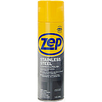 Zep Stainless Steel Polish For Stainless Steel, Aluminum, Countertop, Appliance, Kitchen - 14 fl oz (0.4 quart) - Recommended For: Fingerprint Remover, Grease Remover - Rust Resistant, Corrosion Resistant - Chrome, Black - 1 Each (ZUSSTL14)