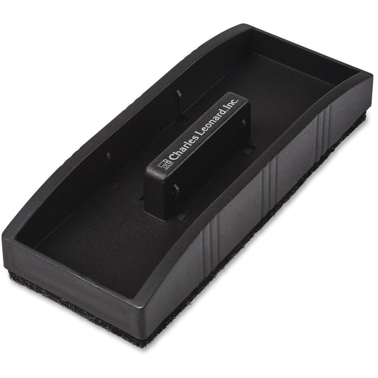 CLI Magnetic Whiteboard Eraser 2" Width x 5" Length - Used as Mark Remover - Built-in Marker Storage, Magnetic - Black - 1 Each (74530)