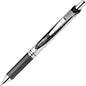 EnerGel EnerGel RTX Liquid Gel Pens 0.7 mm Medium Pen Point - Refillable - Retractable - Black Ink - Gel-based - Silver Barrel - Metal Tip - 1 Dozen (BL77ADZ)