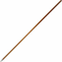 Genuine Joe Wood Handle with Threaded Metal Tip Natural - Metal, Wood - 1 Each (GJO37061)