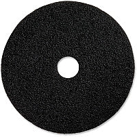 Genuine Joe Black Floor Stripping Pad 20" Diameter x 1" Thickness - Stripping, Floor - 175 rpm to 350 rpm Speed Supported - Resilient, Heavy Duty, Flexible, Dirt Remover, Long Lasting, Abrasive, Rotate - Fiber, Resin - Black - 5 / Carton (GJO90220)