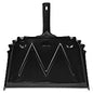 Genuine Joe Heavy-Duty Metal Dustpan 16" Wide - Steel - Black - 1 Each (GJO85151)