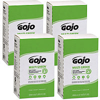 Gojo(R) Multi Green Hand Cleaner Citrus Scent - 2.11 quart - Soil Remover, Dirt Remover, Kill Germs - Hand - Green - Non-abrasive - 4 / Carton (726504CT)