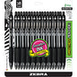 Zebra Z-Grip Retractable Ballpoint Pens 1 mm Medium Pen Point - Retractable - Black Ink - 18 / Pack (22218)