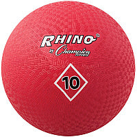 Champion Sports Playground Ball 10" - Nylon - Red - 1 Each (PG10RD)