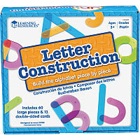 Learning Resources Letter Construction Activity Set Theme/Subject: Learning - Skill Learning: Letter Recognition, Alphabet, Mathematics, Uppercase Letters, Lowercase Letters - 3+ - 1 Set (8555)