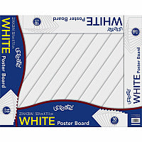 UCreate Poster Board Package Multipurpose - 28" Height x 22" Width - White - 10 / Pack (5420)