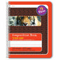 Pacon Composition Book 100 Sheets - 200 Pages - Spiral Bound - Short Way Ruled Front Ruling - 0.63" Ruled - 4.50" Picture Story Space - 7 1/2" x 9 3/4" Sheet Size - Red Cover - Recycled - 1 Each (2432)