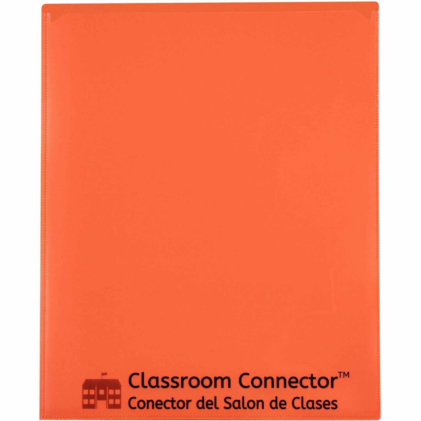 C-Line Classroom Connector Letter Report Cover 8 1/2" x 11" - 2 Internal Pocket(s) - Orange - 25 / Box (32002)