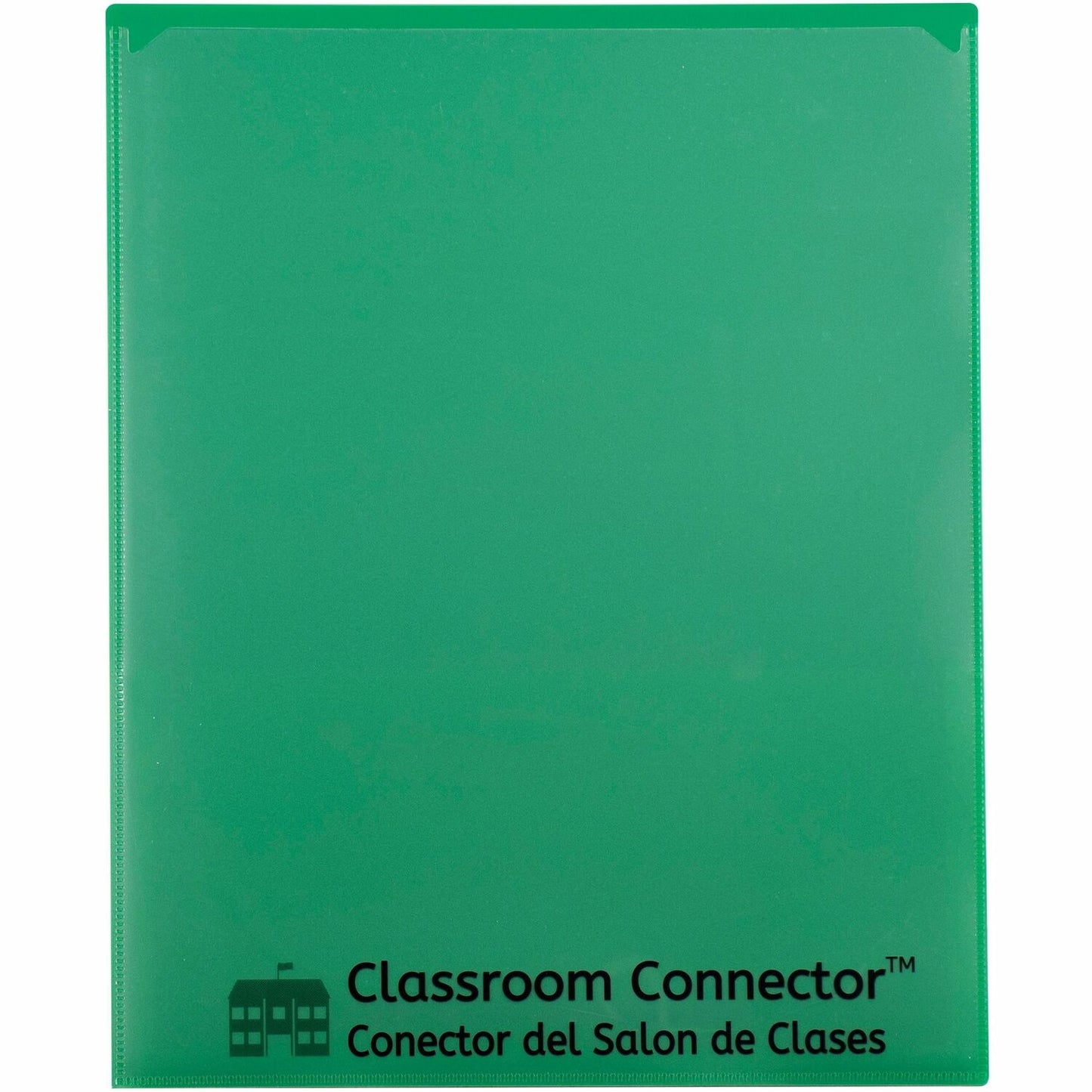 C-Line Classroom Connector Letter Report Cover 8 1/2" x 11" - 2 Internal Pocket(s) - Green - 25 / Box (32003)