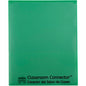 C-Line Classroom Connector Letter Report Cover 8 1/2" x 11" - 2 Internal Pocket(s) - Green - 25 / Box (32003)
