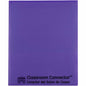 C-Line Classroom Connector Letter Report Cover 8 1/2" x 11" - 2 Internal Pocket(s) - Purple - 25 / Box (32009)