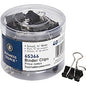 Business Source Small Binder Clips Small - for Paper, Project, Document - Black - 40 / Pack (BSN65366)