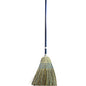 Genuine Joe Light-Duty Broom Corn Fiber Bristle - Lacquered Wood Handle - Natural - 1 Each (GJO12002)