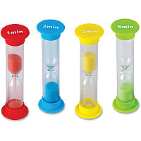 Teacher Created Resources Small Sand Timers Set Skill Learning: Timing - 4 Pieces - 4 / Pack (20663)