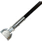 Genuine Joe Clip-on Dust Mop Steel Handle 60" Length x 1" Diameter - Black - Steel, Vinyl - 1 Each (GJO02332)