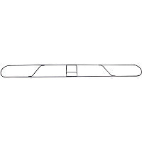 Genuine Joe Clip-on Long Dust Mop Frame Rust Resistant, Clip, Galvanized - Metallic - 1 Each (GJO48266)