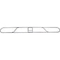 Genuine Joe Clip-on Long Dust Mop Frame Rust Resistant, Clip, Galvanized - Metallic - 1 Each (GJO48266)