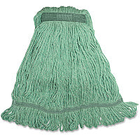 Genuine Joe Narrow Band Medium Mophead Rayon, Cotton - 12 / Carton (GJOMGR1BCT)