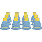Genuine Joe Wide Band Small Mophead Rayon, Cotton - Blue - 12 / Carton (GJOSBL5BCT)