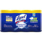 Lysol(R) Disinfecting Wipes, Lemon Lime, 80 Wipes, 4 Canisters Lemon Lime Scent - Pre-moistened, Antibacterial, Disinfectant - White - 80/Tub - 4 / Pack (90641)