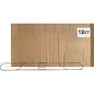 Genuine Joe Clip-on Long Dust Mop Frame Rust Resistant, Clip, Galvanized - Metallic - 12 / Carton (GJO48266CT)