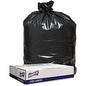 Genuine Joe Low Density Black Can Liners 56 gal Capacity - 47" Length x 43" Width x 1.20 mil (30 Micron) Thickness - Low Density - Black - Can - Recycled - 100 / Carton (GJO98210)