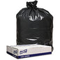 Genuine Joe Low Density Black Can Liners 56 gal Capacity - 47" Length x 43" Width x 1.60 mil (41 Micron) Thickness - Low Density - Black - Can - Recycled - 100 / Carton (GJO98211)