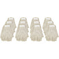 Genuine Joe Clamp-style Mophead #20 - Cut Ends, Absorbent, Narrow Headband - Cotton - Natural - 12 / Carton (GJON20COTCT)