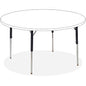 Lorell Activity Table Height-Adjustable Leg Kit - 22" to 30"H 30" Length x 1.12" Diameter - Black, Chrome - 4 / Carton (LLR99899)