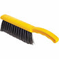 Rubbermaid Commercial Countertop Block Brush 8" Synthetic Bristle - 12.5" Overall Length - Yellow, Silver - 6 / Carton (6342CT)