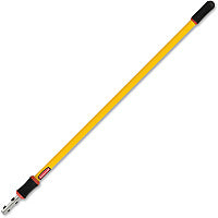 Rubbermaid Commercial 4'-8' Quick Connect Extension Pole 96" Length x 1.40" Diameter - Yellow - Aluminum - 6 / Carton (Q76500YL00CT)