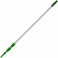 Unger 18' Telescopic Pole 18 ft Length - Green - Aluminum - 10 / Carton (ED550CT)