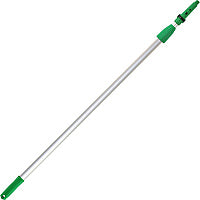 Unger OptiLoc 8' Telescopic Pole 96" Length - Green - Aluminum - 10 / Carton (EZ250CT)