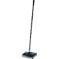 Rubbermaid Commercial Floor/Carpet Sweeper 6.50" Brush Face - 9.5" Overall Length - Plastic Handle - Gray - 4 / Carton (421288BKCT)