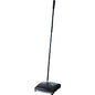 Rubbermaid Commercial Dual Action Sweeper 7.50" Brush Face - 42" Handle Length - 10.5" Overall Length - Black - 4 / Carton (421388BKCT)